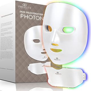 Project E Beauty Drahtlose 7 Farbe LED Maske Hals Photon Licht Hautverjüngung