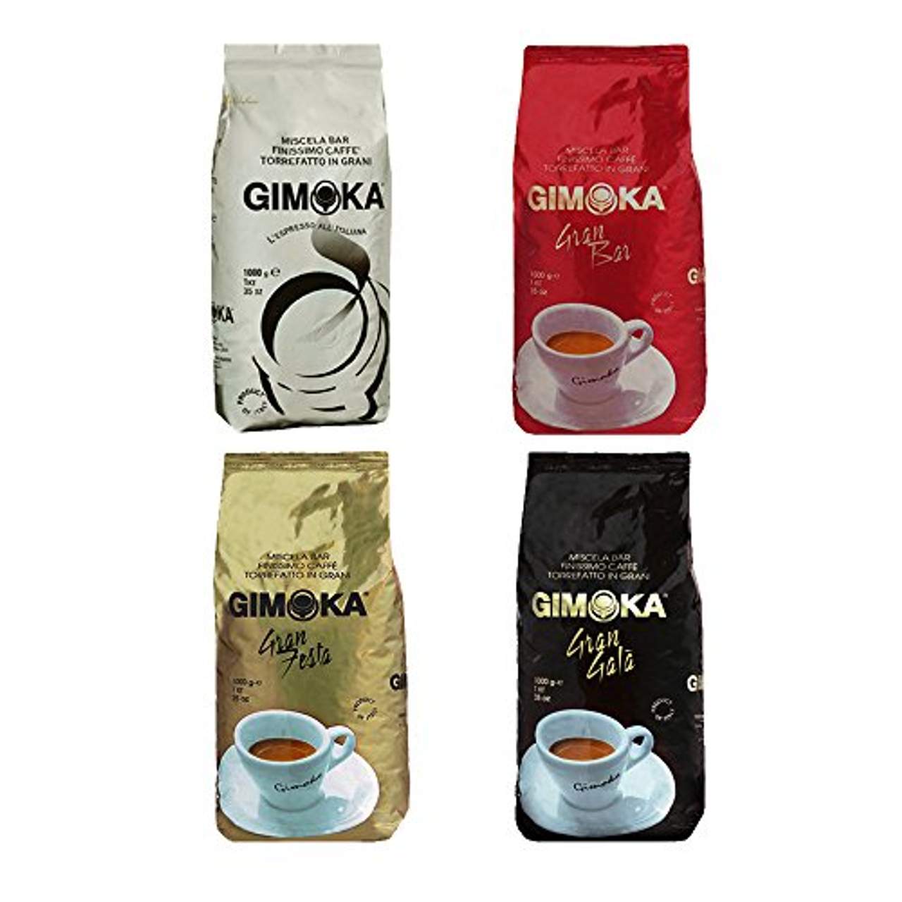 Gimoka Gran Festa Kaffee Gold Ganze Bohnen 6x 1000g