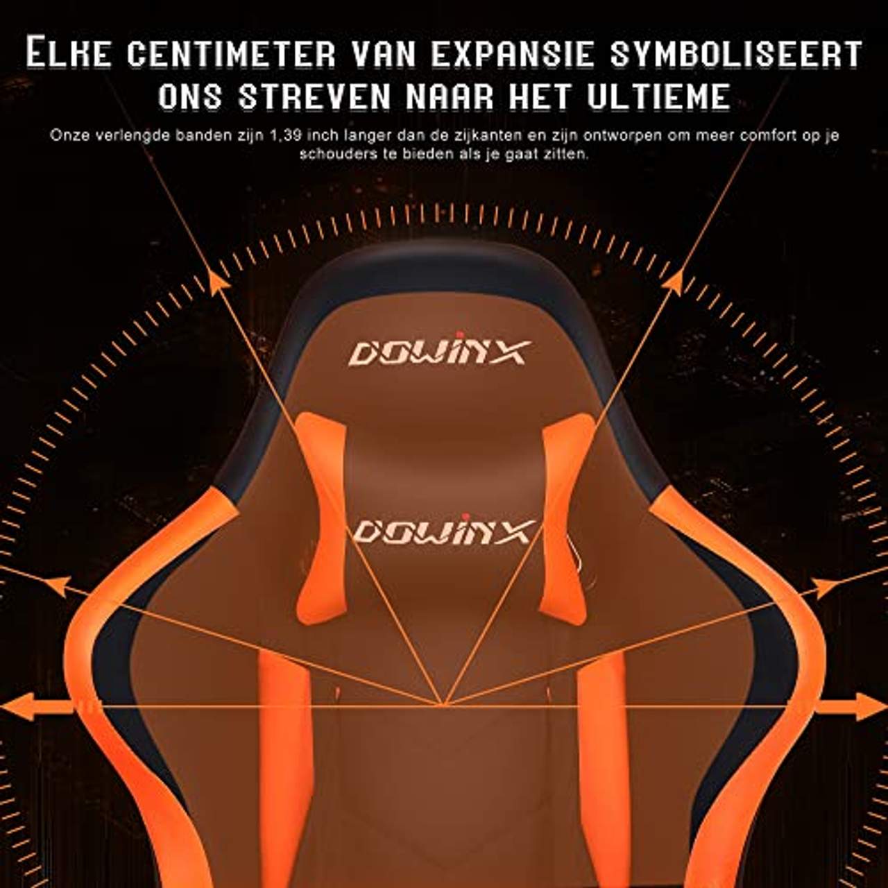 Dowinx Gaming Stuhl Ergonomischer Racing Stil Lehnstuhl
