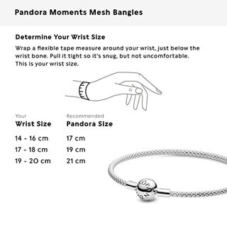 Pandora Damen Moments Mesh-Armband Sterling Silber 596543-19