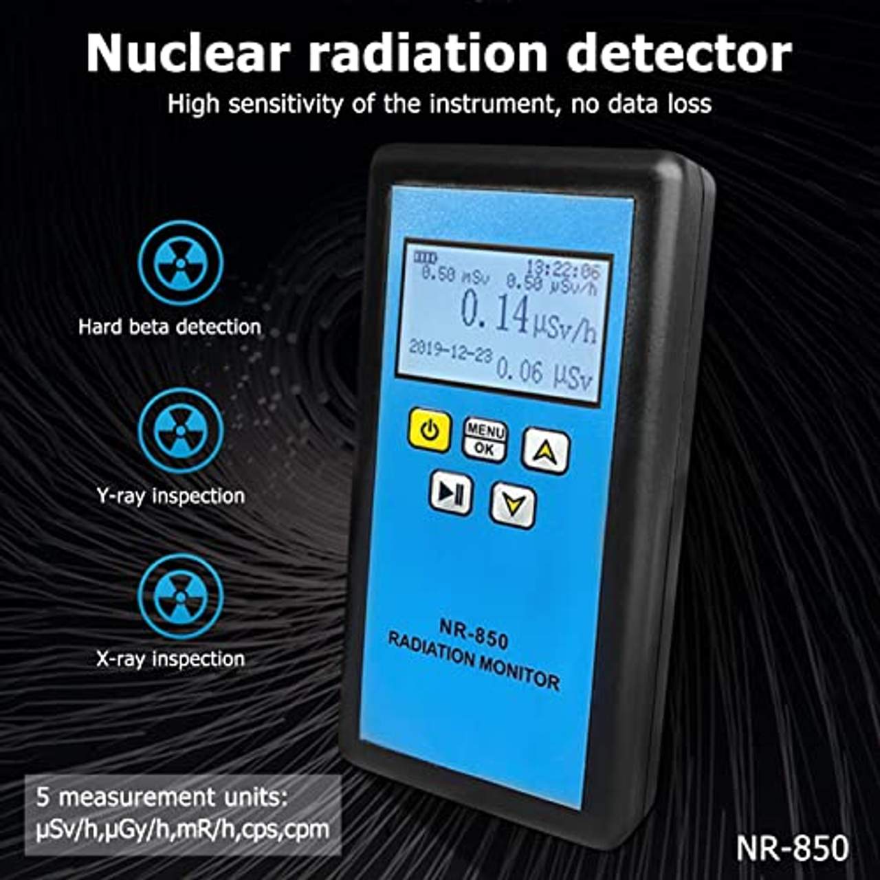 Victool Geigerzähler Nuklear Strahlungsdetektor NR-850