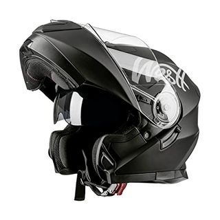 Westt® Torque X · Fullface Helm Klapphelm Schwarz Helm Motorrad Roller mit Doppelvisier · Motorradhelm Damen und Herren Integralhelm · ECE Genehmigt