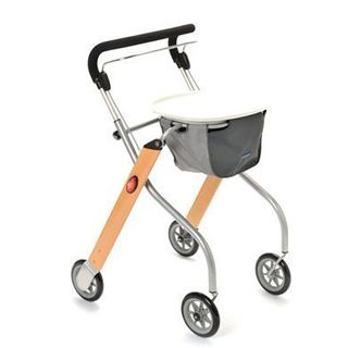 Trust Care Indoor Rollator Let's Go Holz silber by Trust