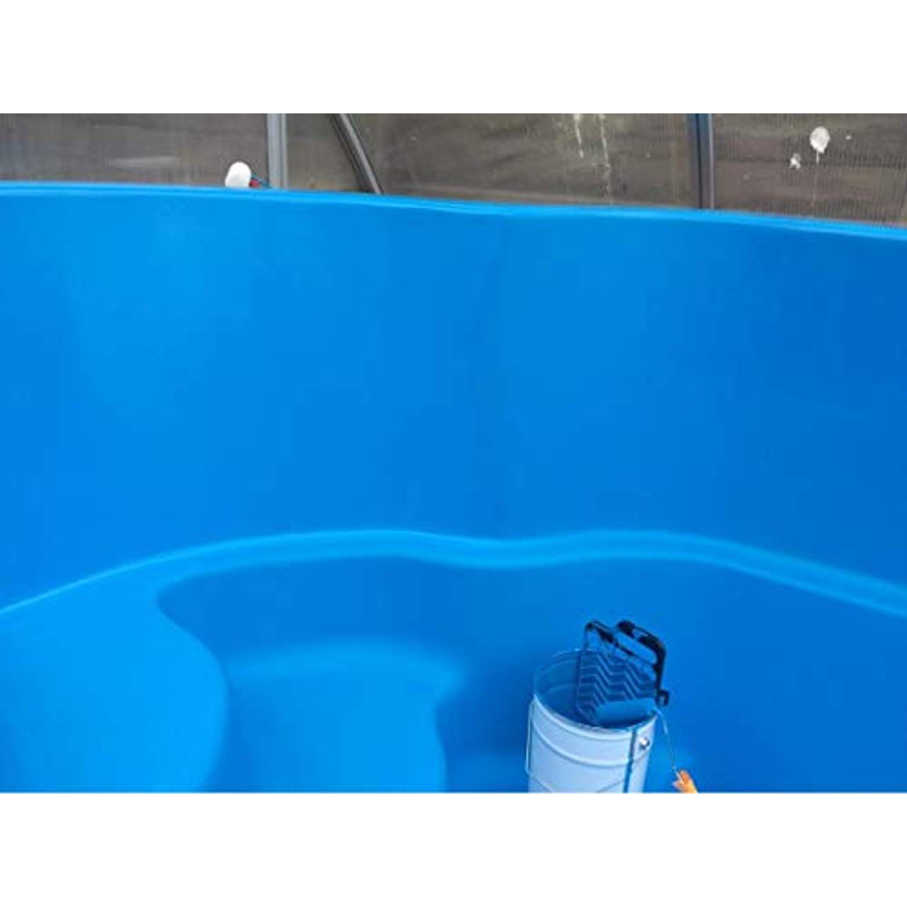 Schwimmbeckenfarbe PROFI Poolfarbe Karibiablau 10 kg Chlorkautschukfarbe