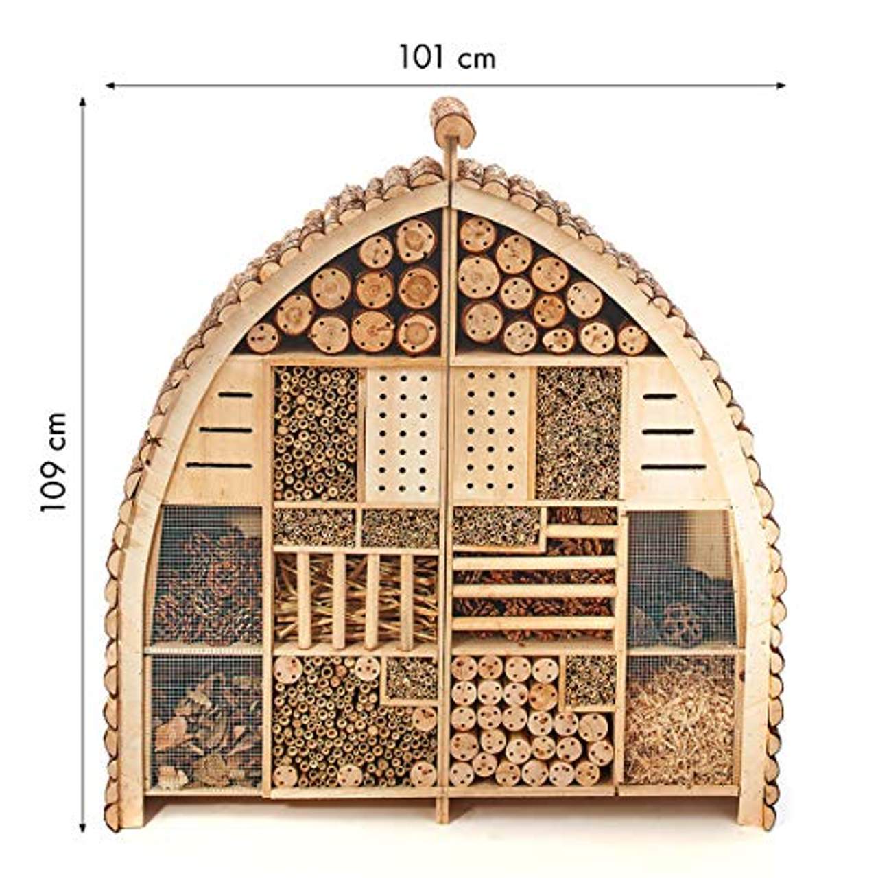 Insektenhotel Insektenhaus Luxury XXL 101x23x109 cm in Bogenform