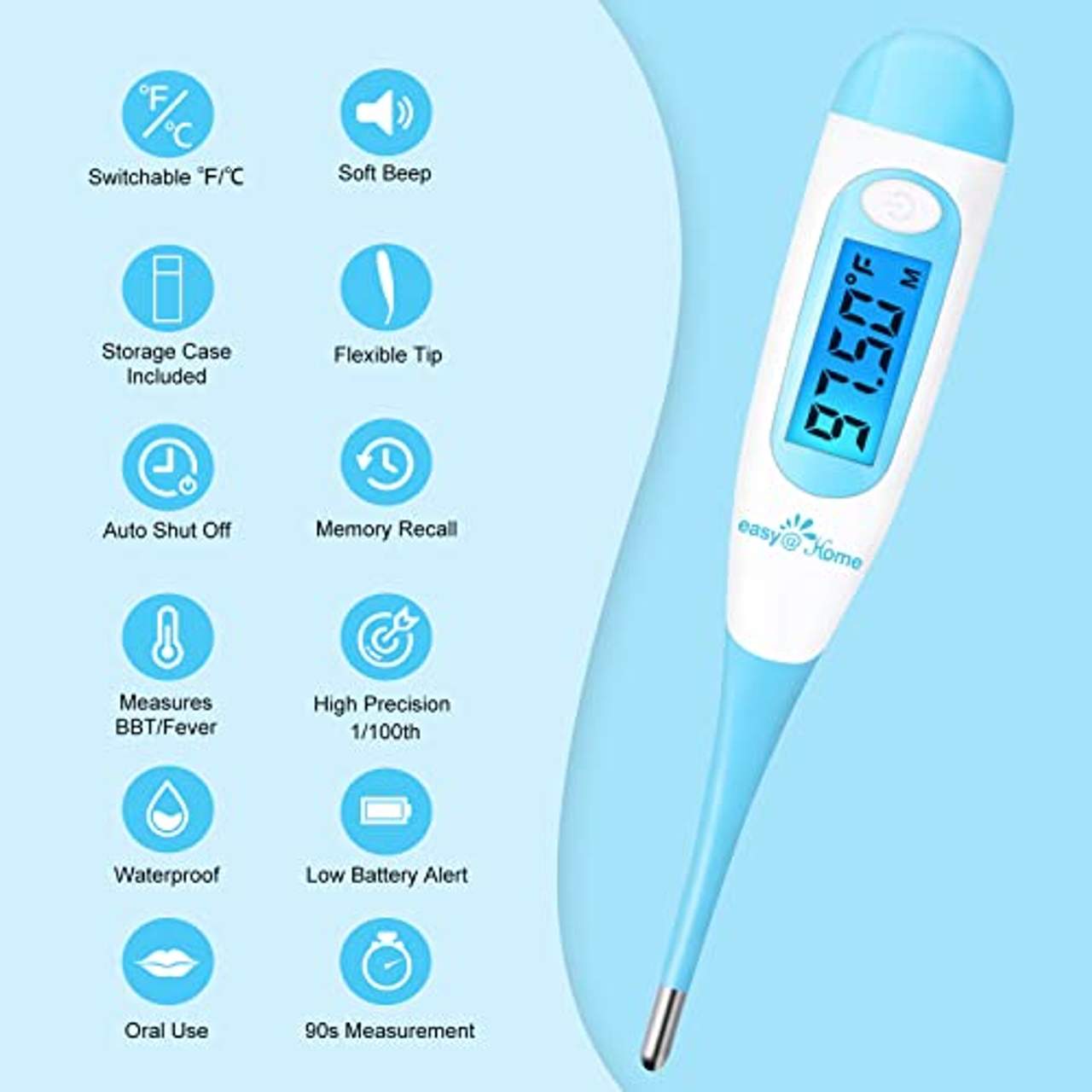 Easy@Home Basalthermometer Fruchtbarkeitsthermometer