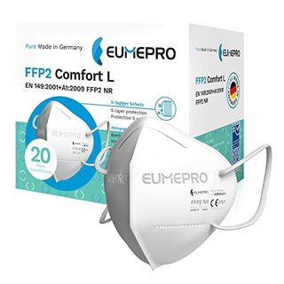EUMEPRO FFP2 Comfort L 20 Stück Made in Germany