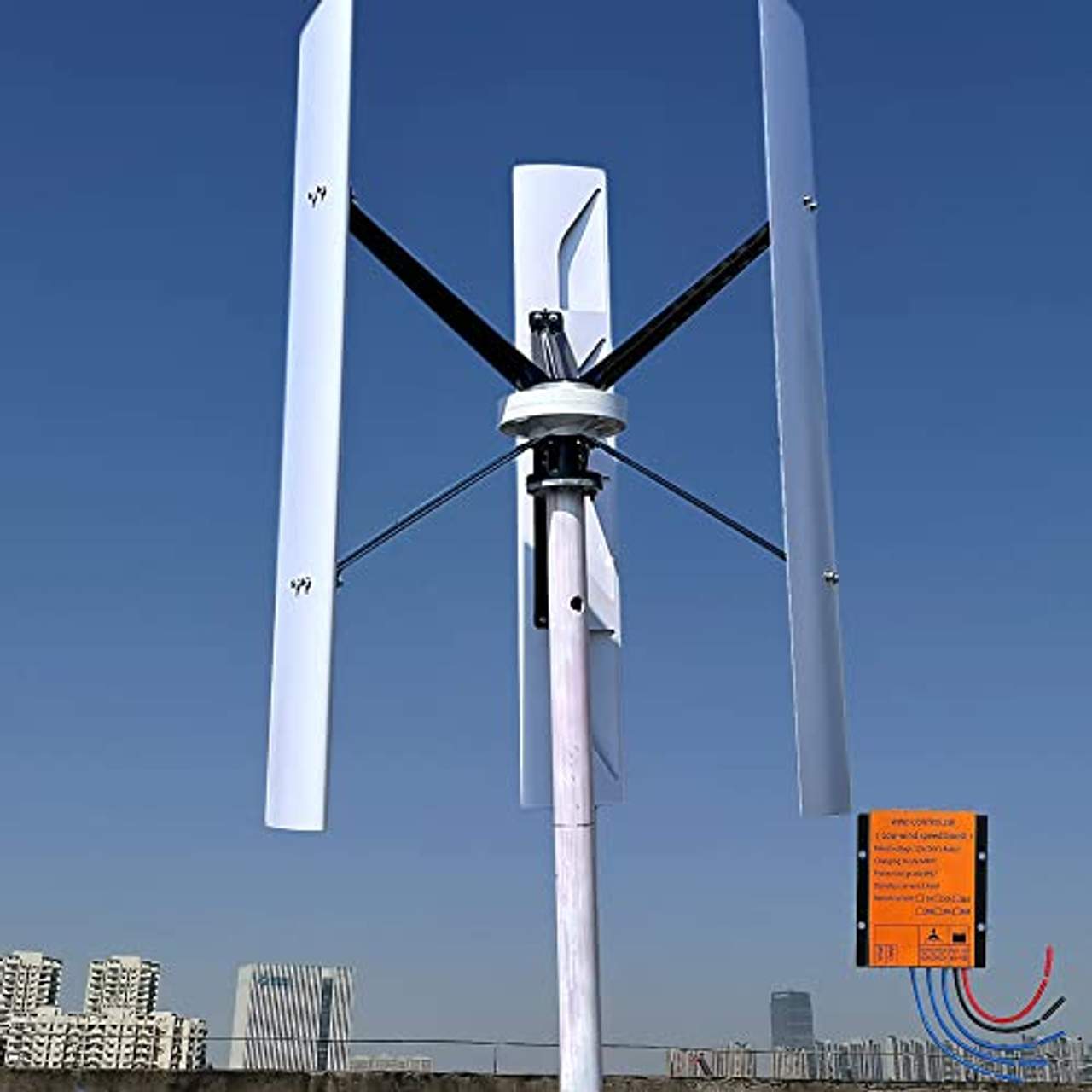 Genway Power Windkraftanlage Vertikal Vawt 1000W 12V Heimgebrauch