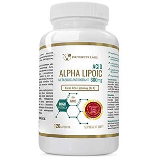 Progress Labs Alpha-Liponsäure 600mg 1er pack x 120 Kapseln Vegan Alpha Lipoic