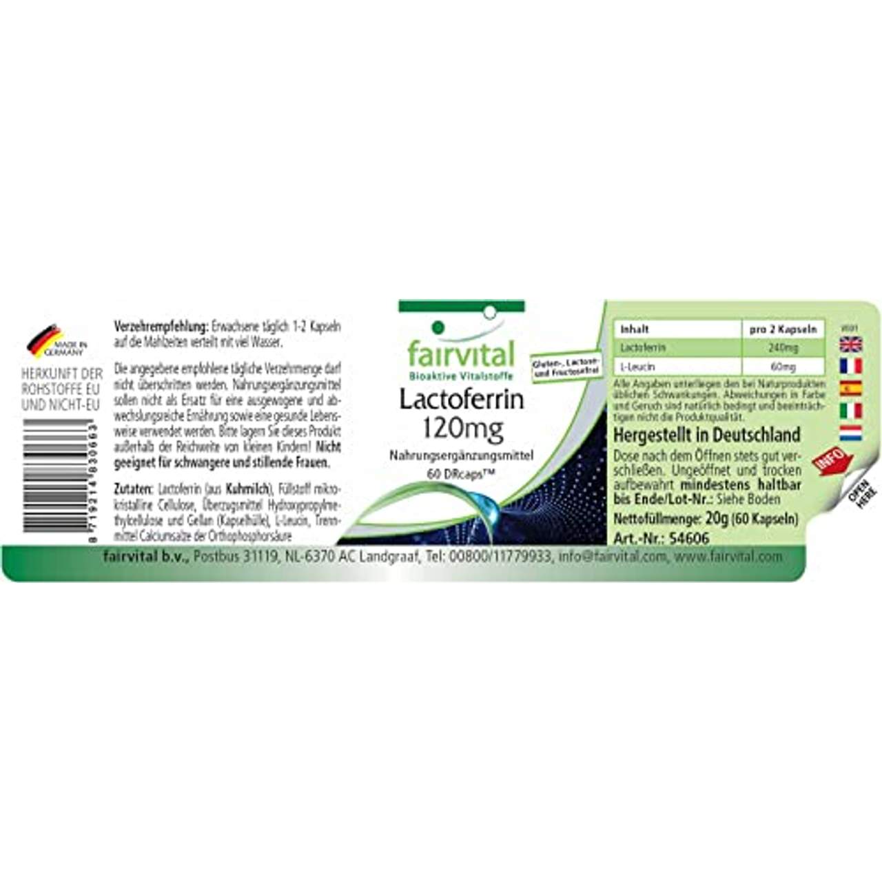 fairvital Lactoferrin 120 mg