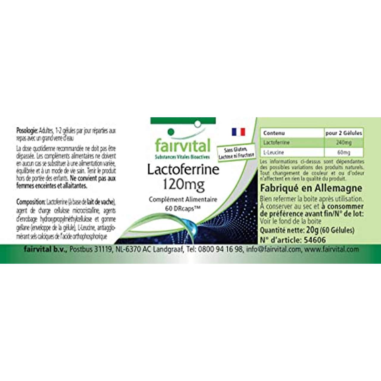 fairvital Lactoferrin 120 mg