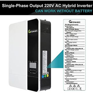 Growatt 5000W Solar Hybrid Wechselrichter 48V DC bis 220V