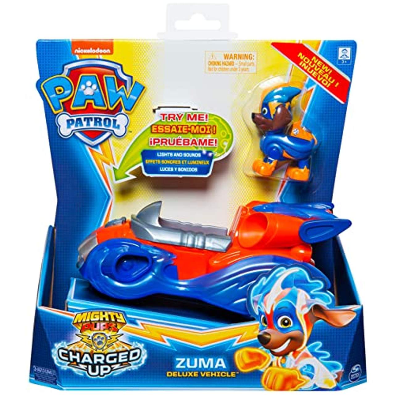 Paw Patrol 6056876 Mighty Pups Charged Up Zuma's Deluxe Fahrzeug