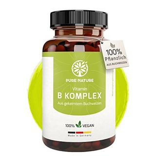 Vitamin B Komplex Hochdosiert rein aus Buchweizen I 90 Kapseln
