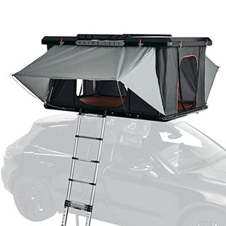 Prime Tech Hartschalen-Autodachzelt Utah 120cm Aluminium schwarz