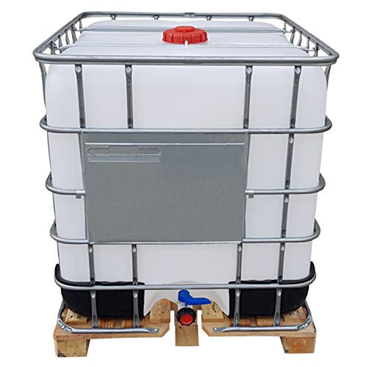 KLAREWO 1000l IBC Container Wassertank Regenwassertank Tank auf Holzpalette