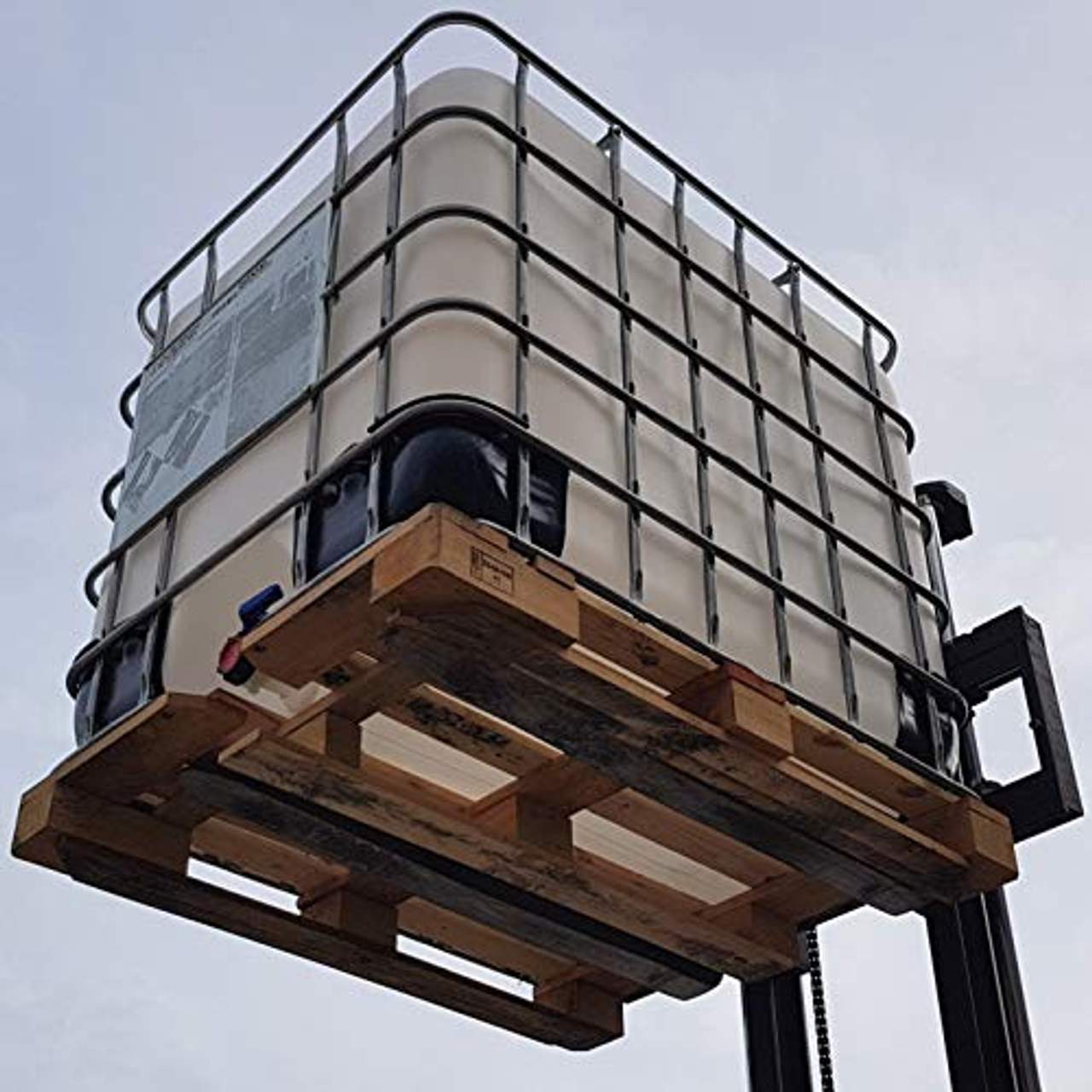 KLAREWO 1000l IBC Container Wassertank Regenwassertank Tank auf Holzpalette