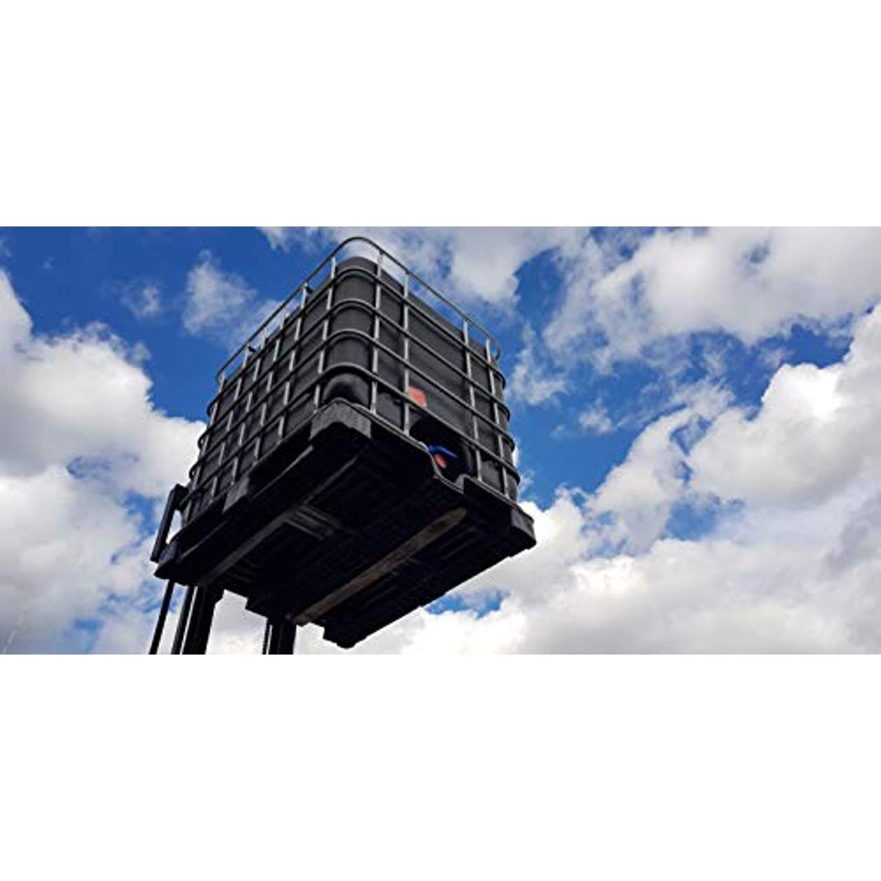 KLAREWO IBC Container Wassertank Stahlmantel GFK Kunststoffpalette