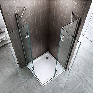 Duschkabine Eckkabine mit Eckeinstieg 6mm ESG Sicherheitsglas Duschwand Dusche 