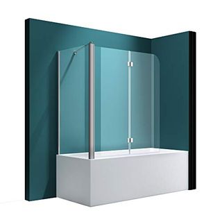 Mai & Mai Duschwand für Badewanne Badewannenfaltwand 6mm Sicherheitsglas mit NANO-Versiegelung