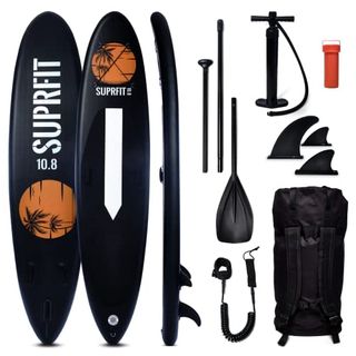 Suprfit Halia Black SUP Board I Stand up Paddle Board I Komplettset: Paddelboard