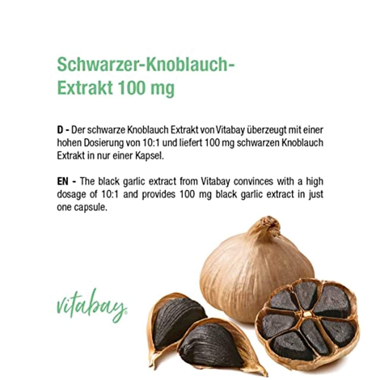 Vitabay Schwarzer-Knoblauch-Extrakt 90 vegane Kapseln