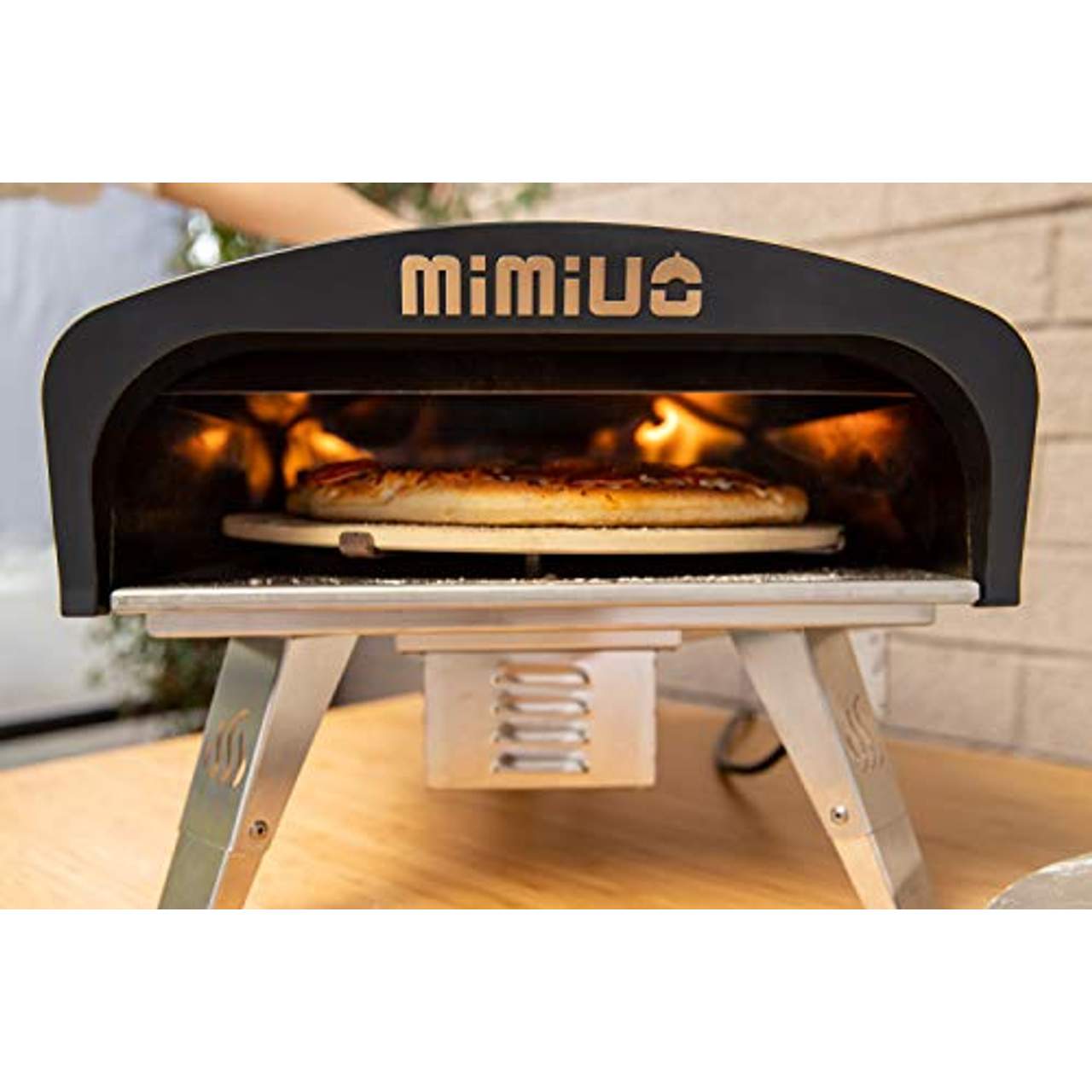 Mimiuo Gas pizzaofen mit Drehfunktion