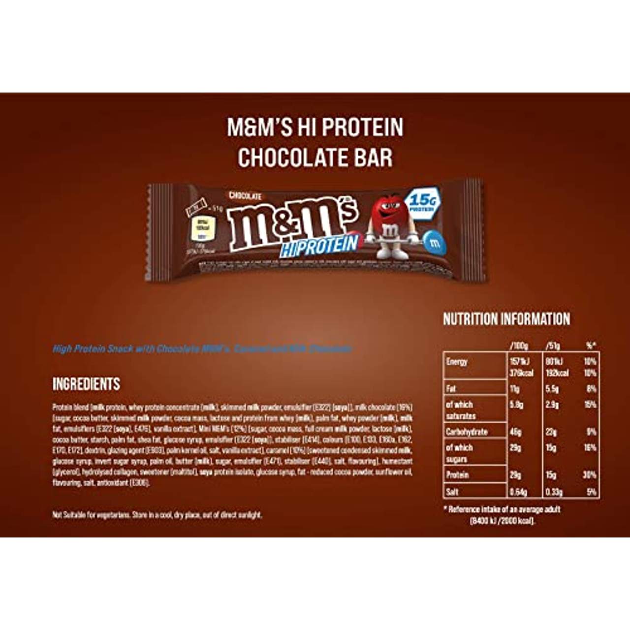 M&M'S HI-PROTEIN BAR Chocolate