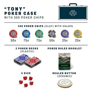 Bullets Playing Cards Designer Pokerkoffer Tony Deluxe Pokerset