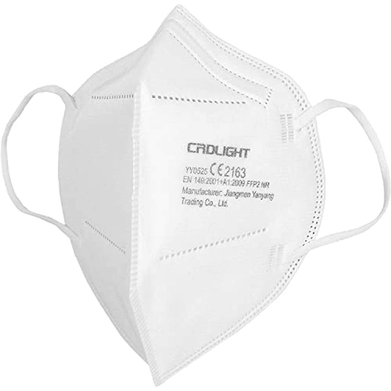 50 FFP2 Masken CE 2163 Atemschutzmaske Einzelverpackung in PE-Beuteln