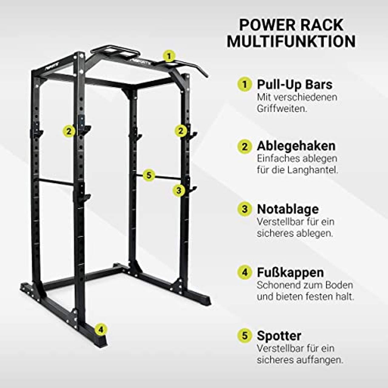 MSPORTS Power Rack Premium Cage H