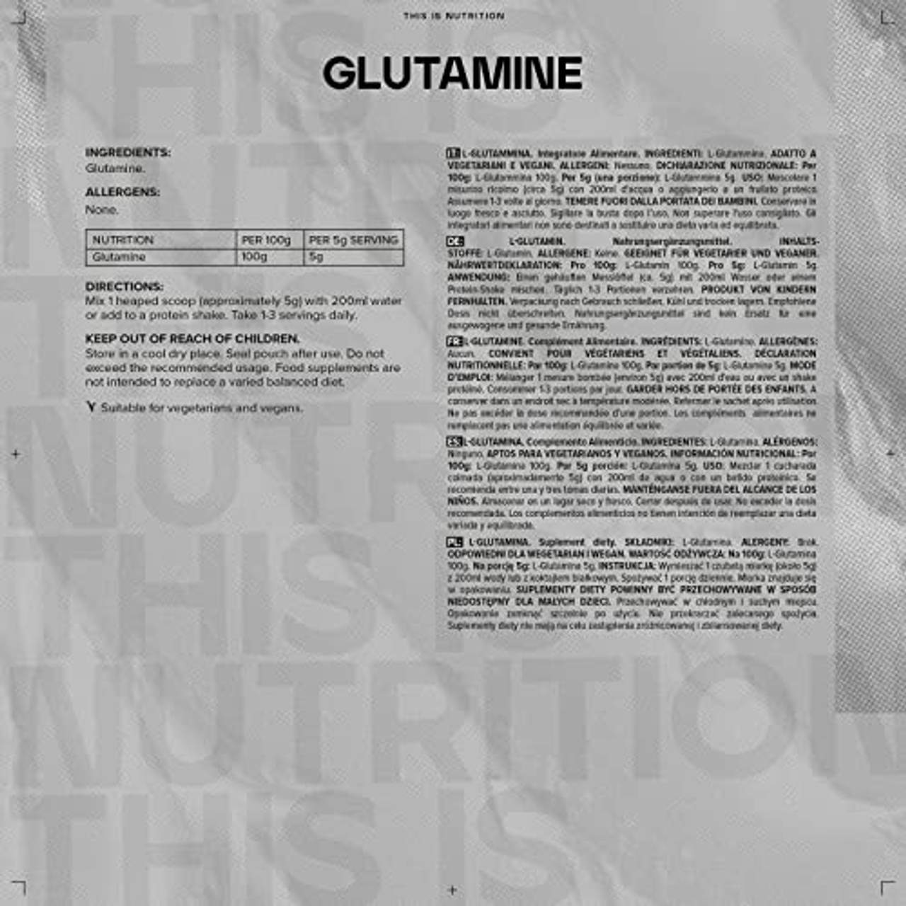 Bulk L-Glutamin Pulver Geschmacksneutral