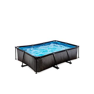 EXIT Black Wood Pool 220 x 150 x 65 cm