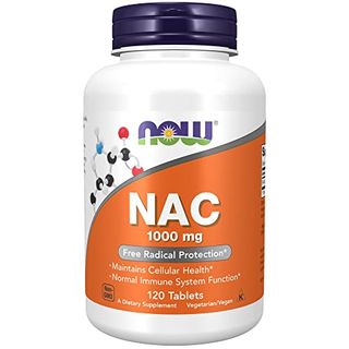 Now Foods NAC N-Acetyl Cysteine 1000mg Aminosäure 120 Tabletten