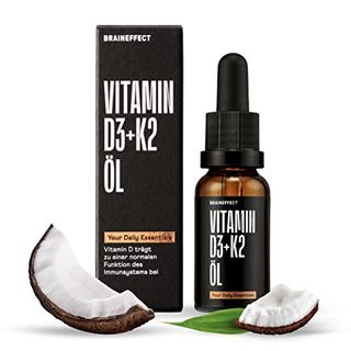 BRAINEFFECT Hochwertige Vitamin D3 K2 Tropfen