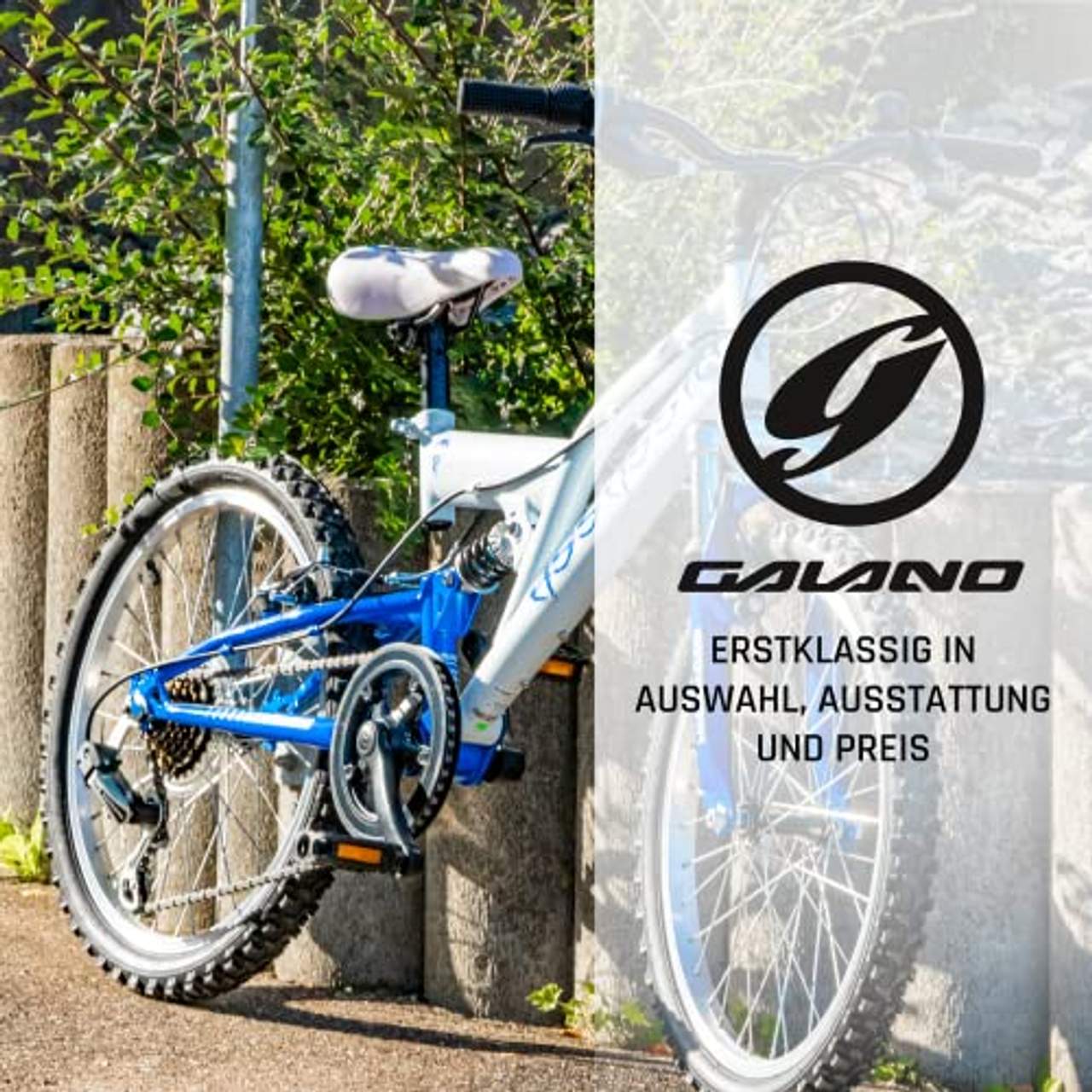 Galano Jugendfahrrad MTB 24 Zoll Fully Assassin Jugendlrad Full Suspension