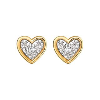CHRIST Diamonds Damen-Ohrstecker 375er Gelbgold 2 Diamant 