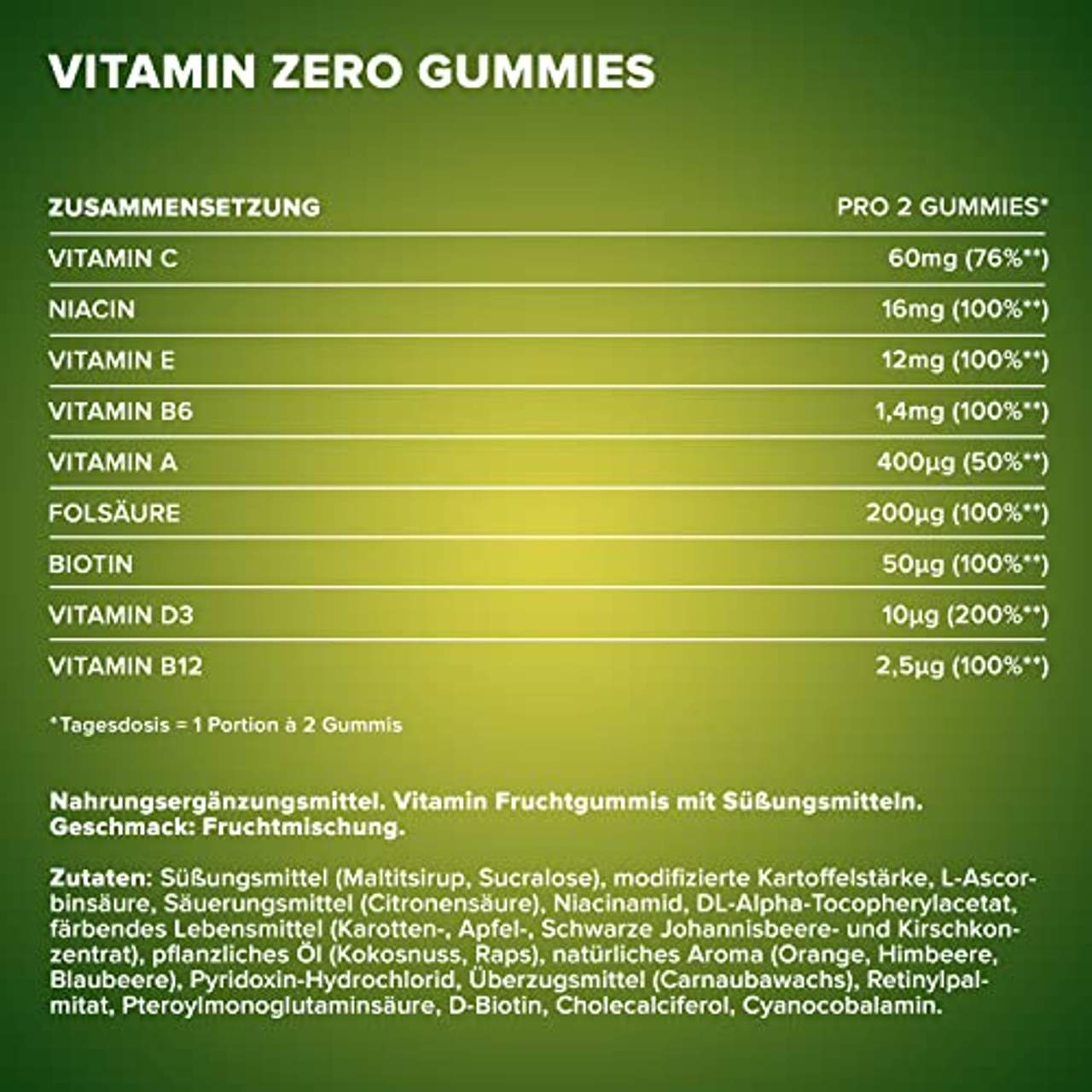 IronMaxx Vitamin Vegan Zero Gummies