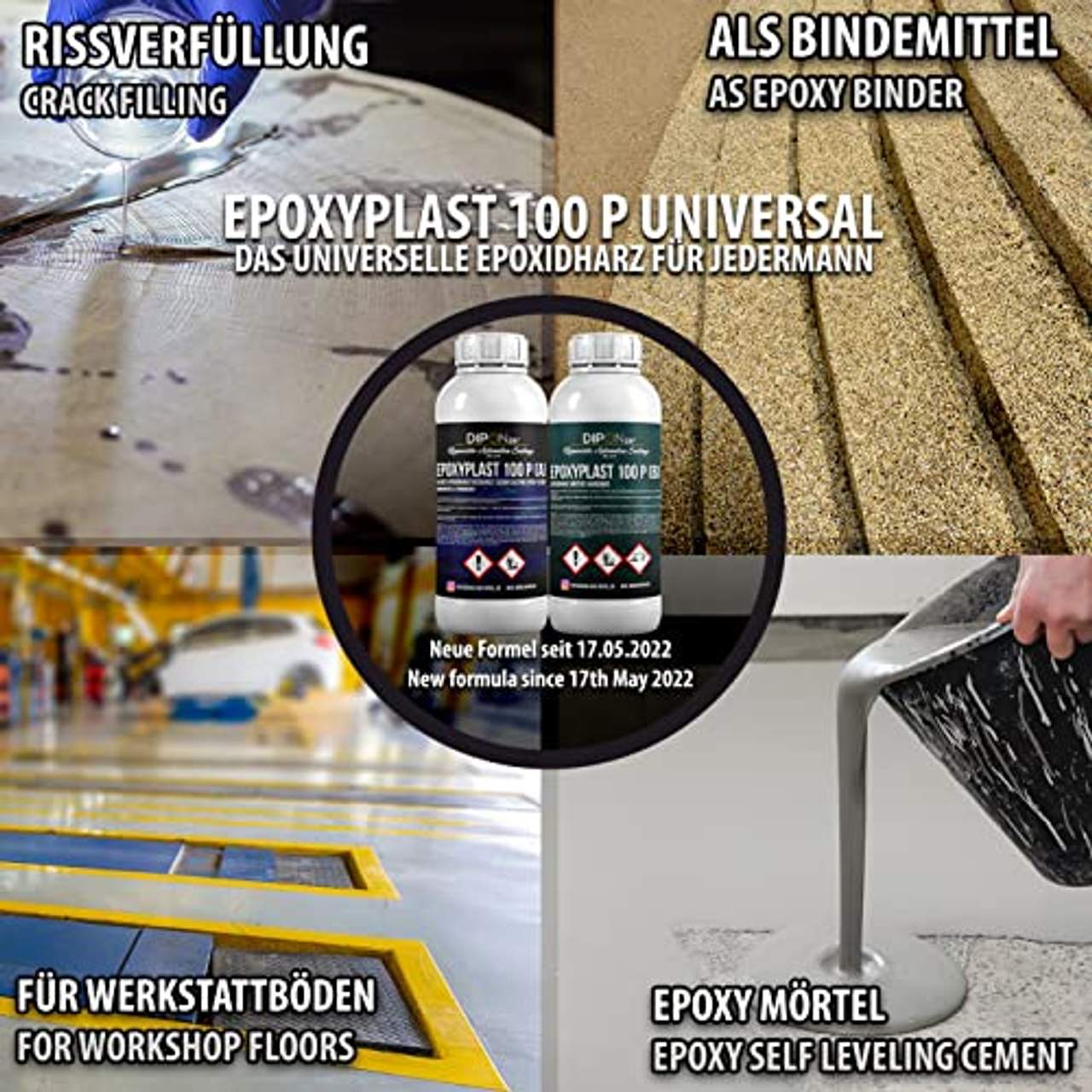 3 KG Epoxidharz 2K EpoxyPlast 100P Holz Glasklar Laminierharz