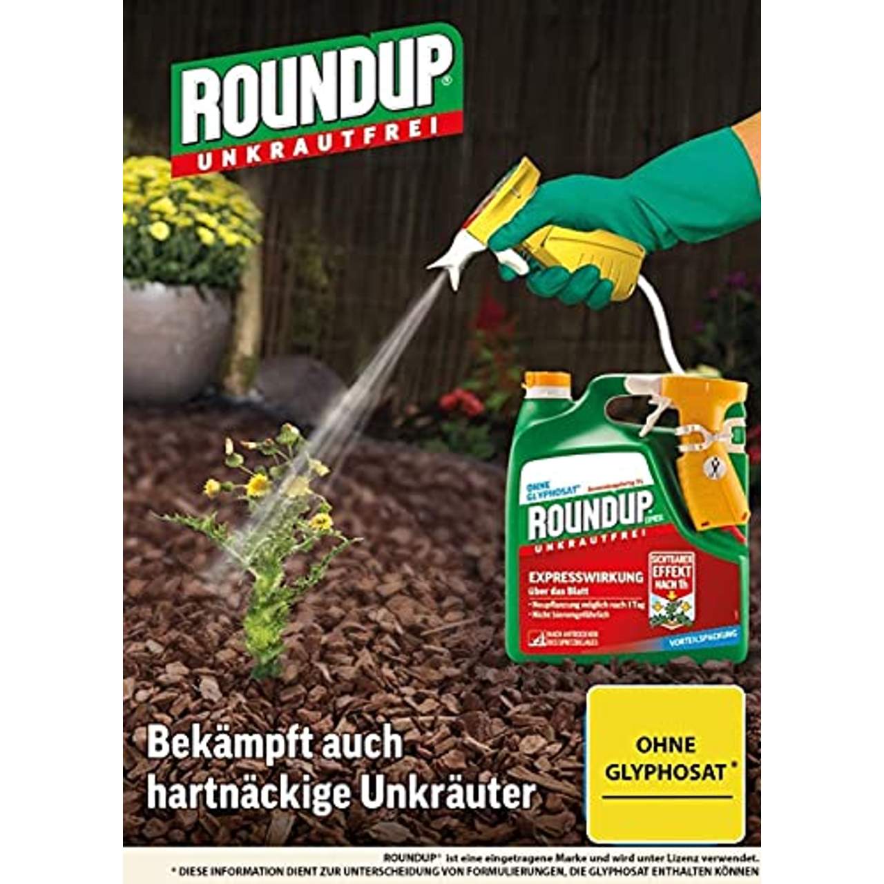 Roundup Express Unkrautfrei Anwendungsfertiges Spray