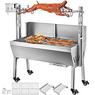 VEVOR Tisch Spießbratengrill mit Grillmotor für Hähnchen Lamm