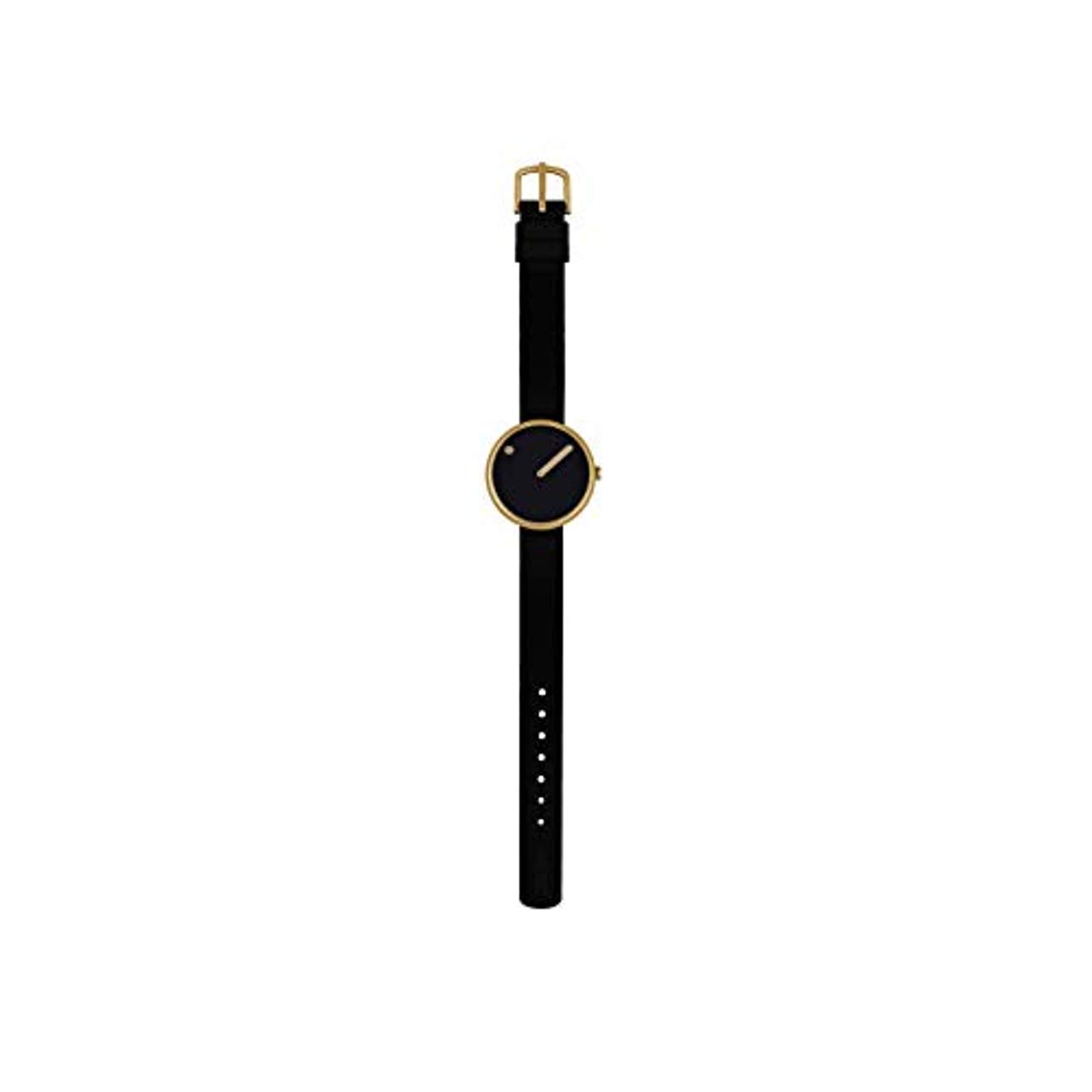 Picto Damen-Armbanduhr 30 mm goldfarben