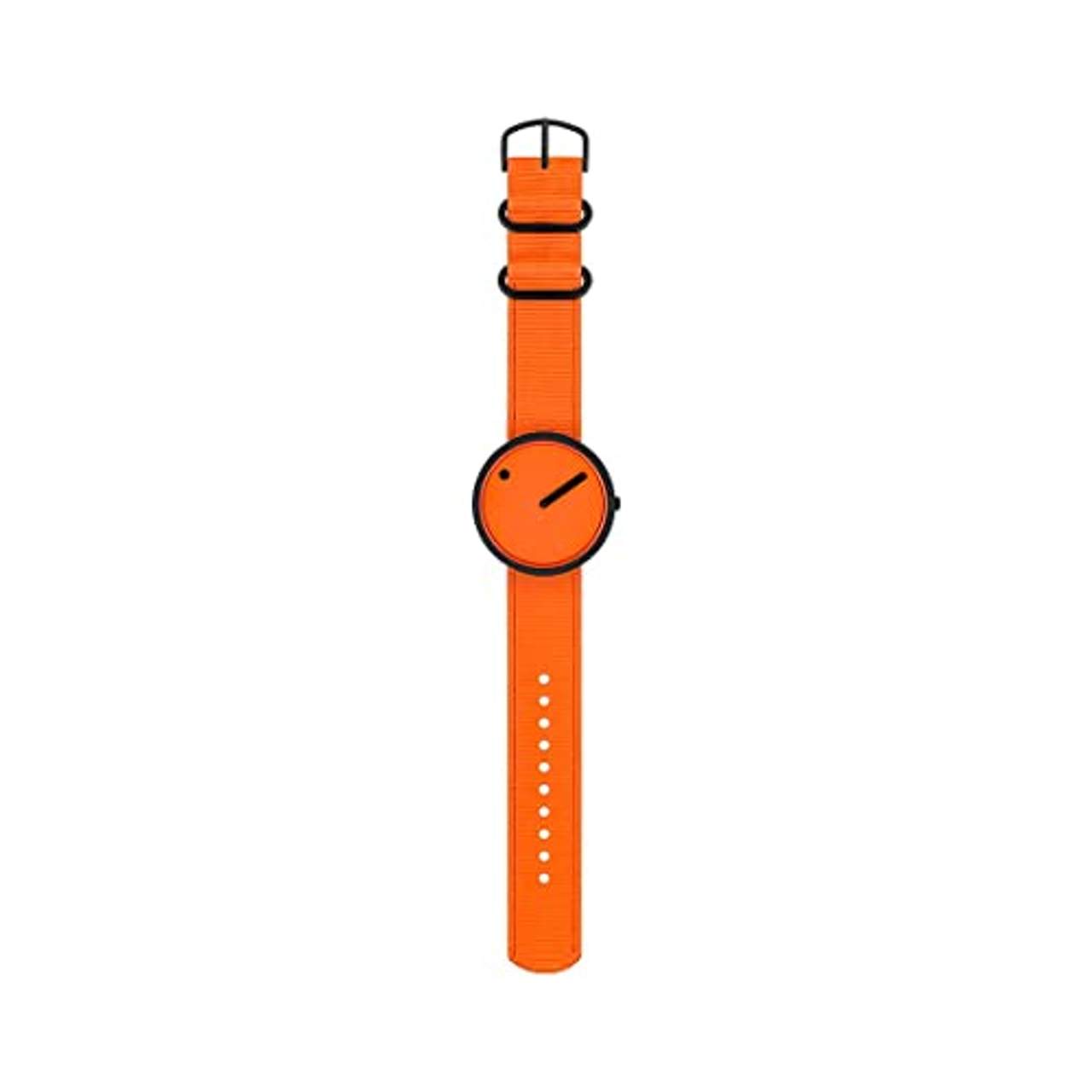 Picto Unisex-Uhren Analog Quarz One Size Orange  