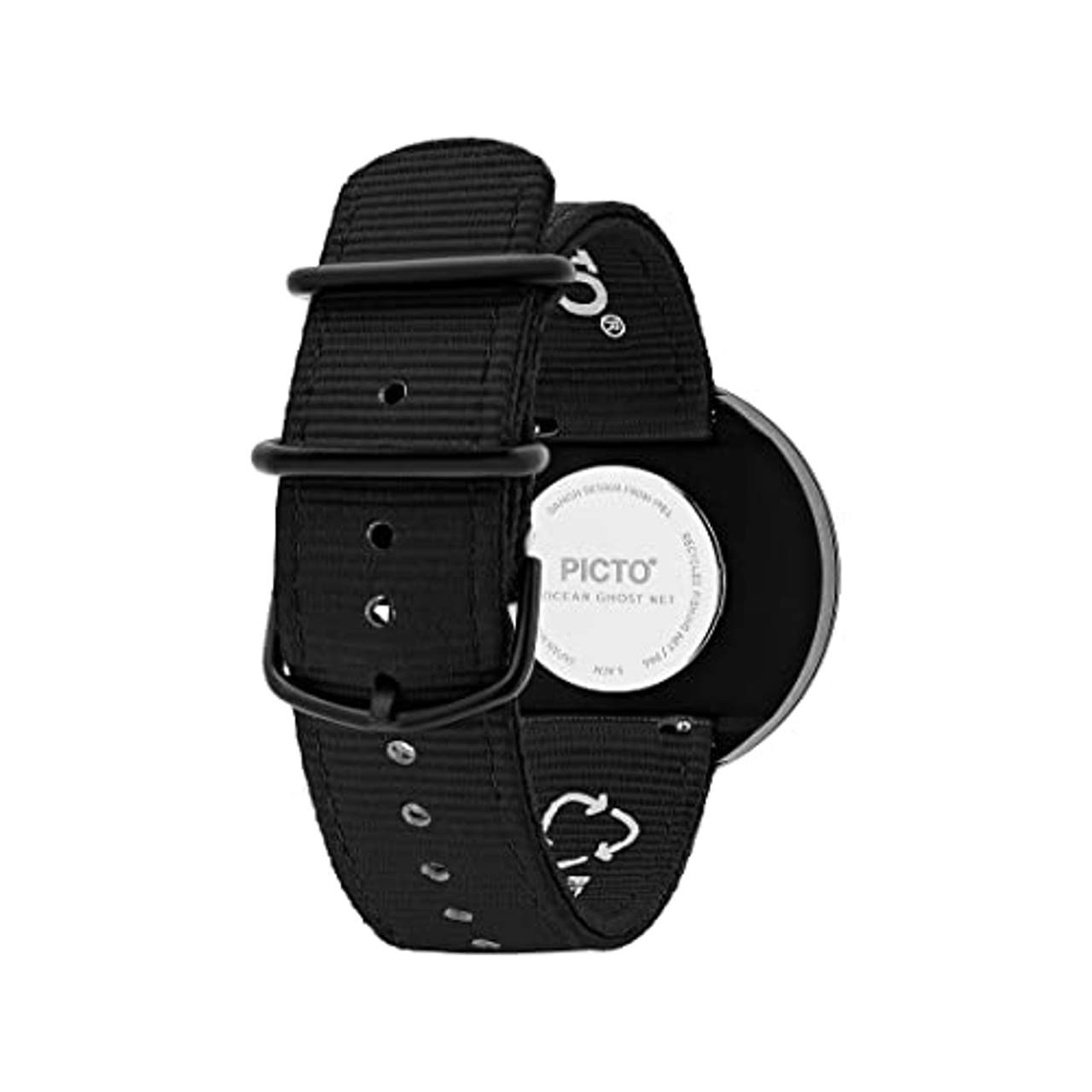Picto Unisex-Uhren Analog Quarz One Size Schwarz