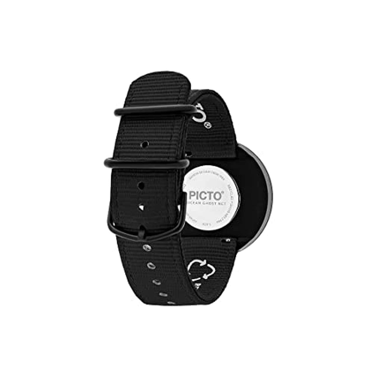 Picto Unisex-Uhren Analog Quarz One Size Schwarz  