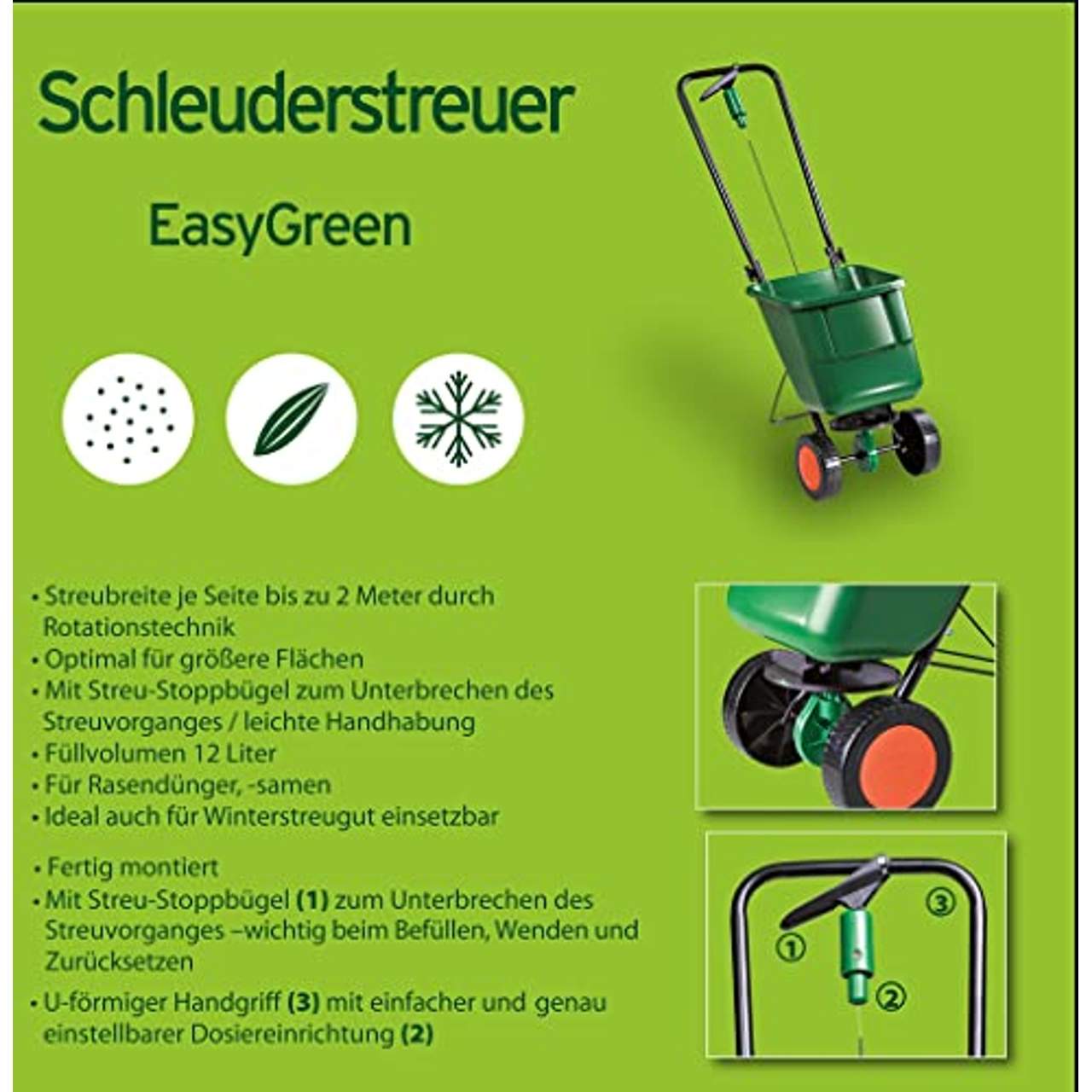 Substral EasyGreen Universal-Schleuderstreuer Streuwagen