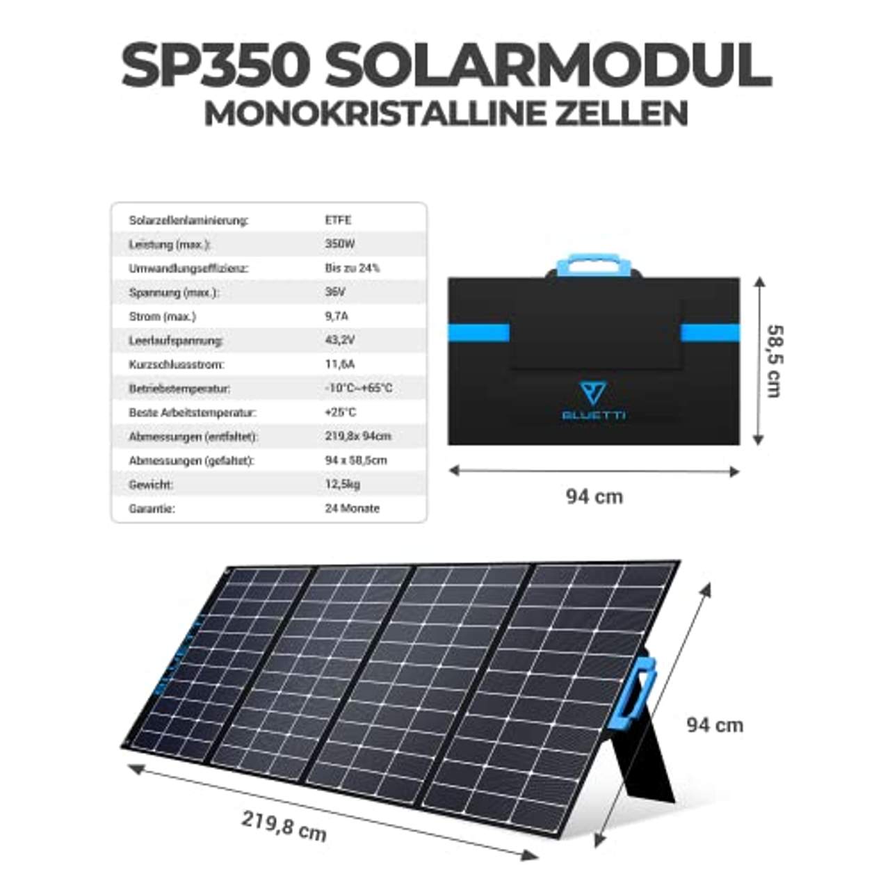 BLUETTI SP350/350W Solarmodul 