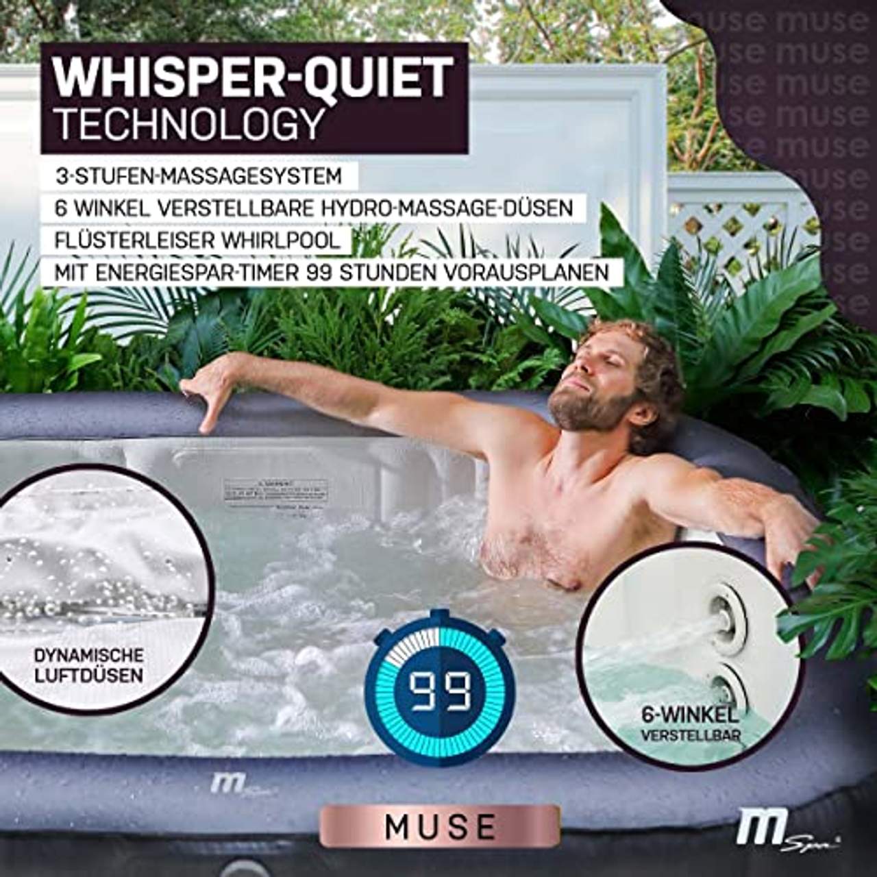 Miweba MSpa aufblasbarer Whirlpool 2022 Muse Otium M-OT061