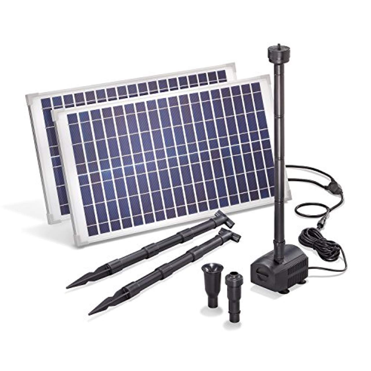 Solar Teichpumpe 50 Watt Solarmodul 1750 l/h Förderleistung 3,0 m Förderhöhe