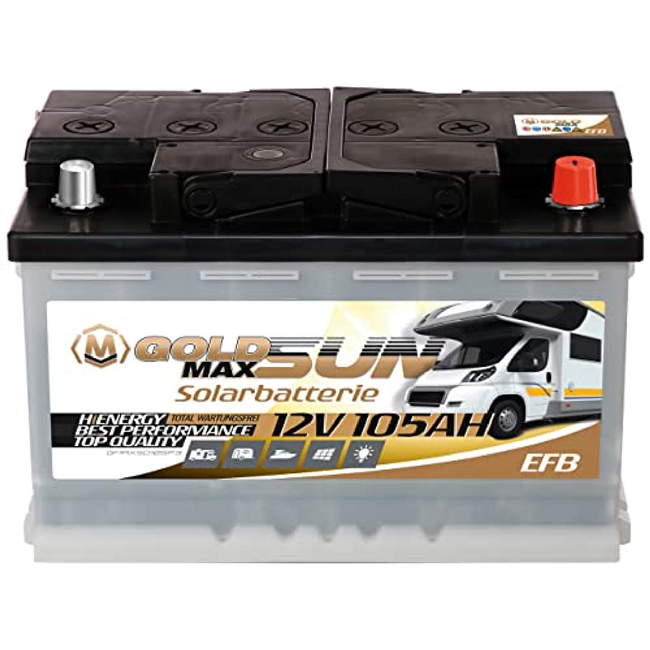 Solar Batterie 105Ah 12V GoldMax Versorger Wohnmobil Verbraucher